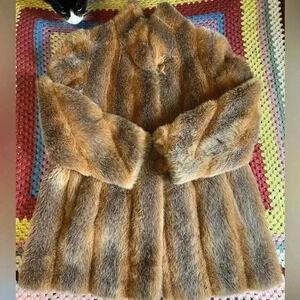 Women’s Vintage  Faux Fur Coat Made in the USA